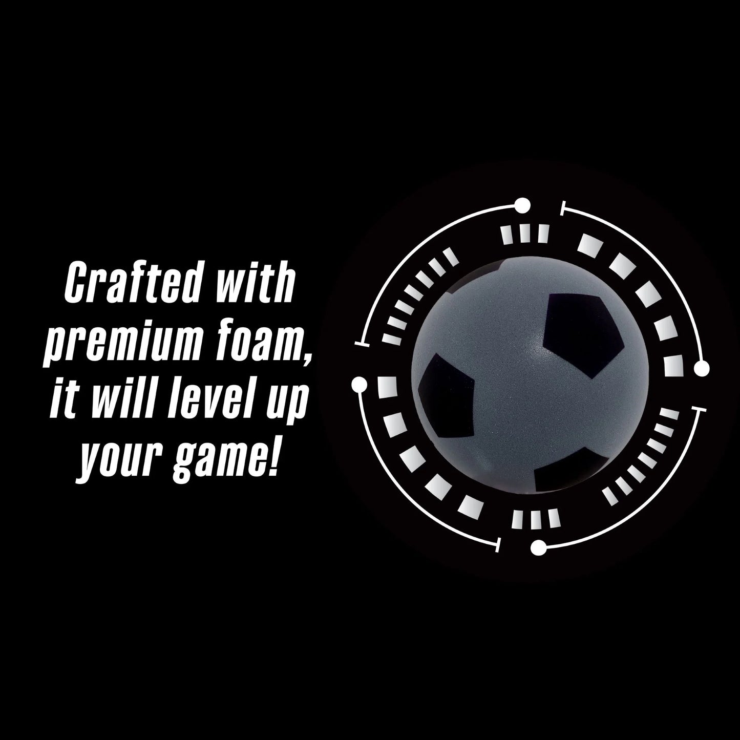 Supreme Silent Soccer Ball, Durable Foam, Full Size, No Pump Required, Ages 3+