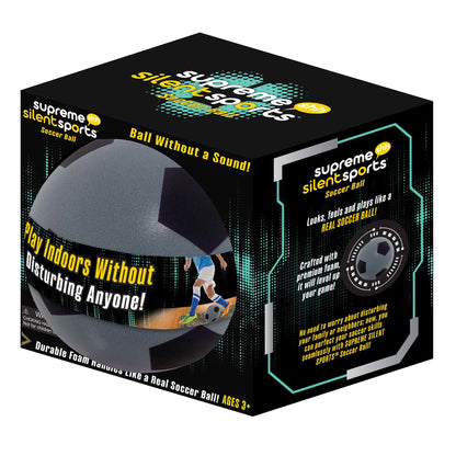 Supreme Silent Soccer Ball, Durable Foam, Full Size, No Pump Required, Ages 3+